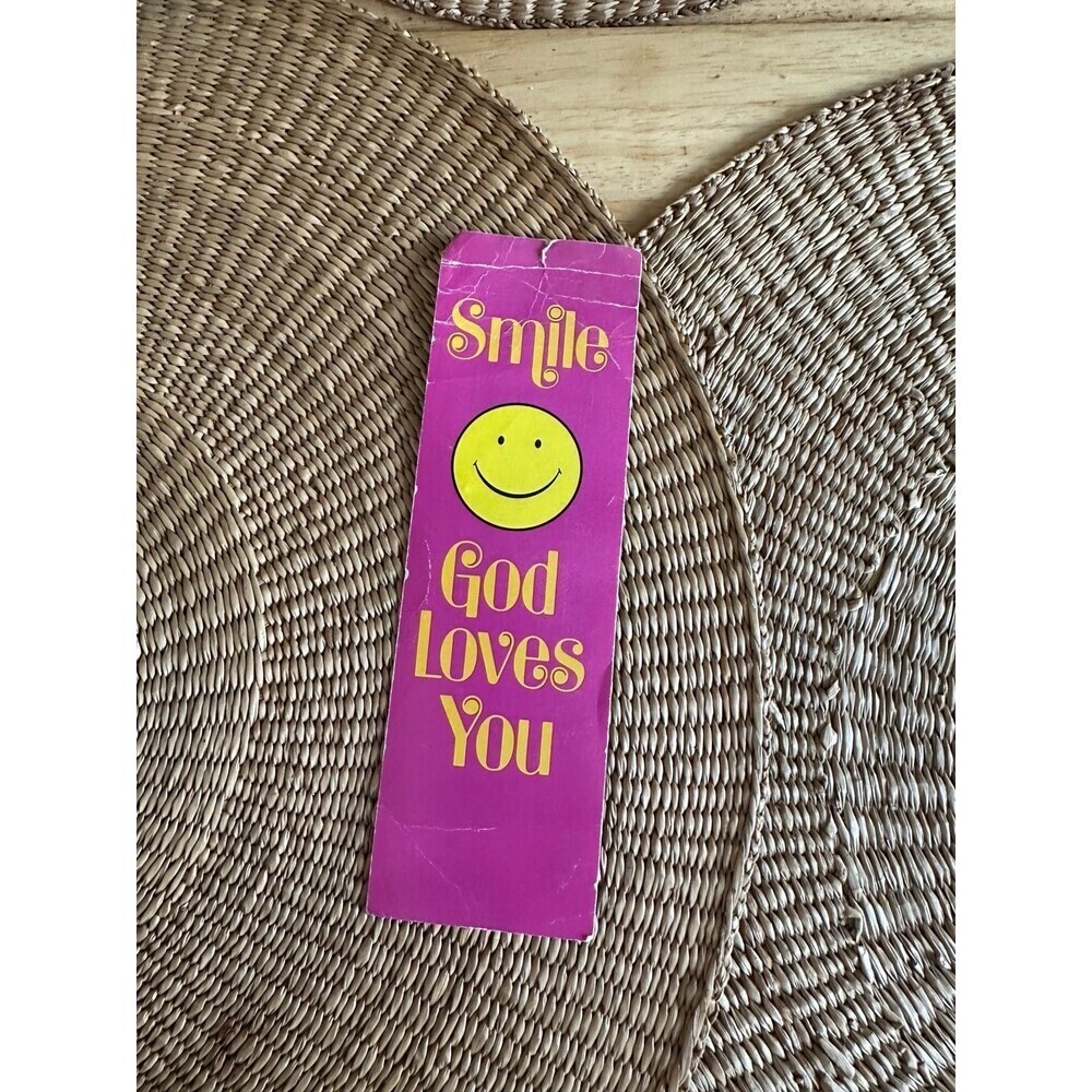 Vintage SMILE GOD love you Bookmark